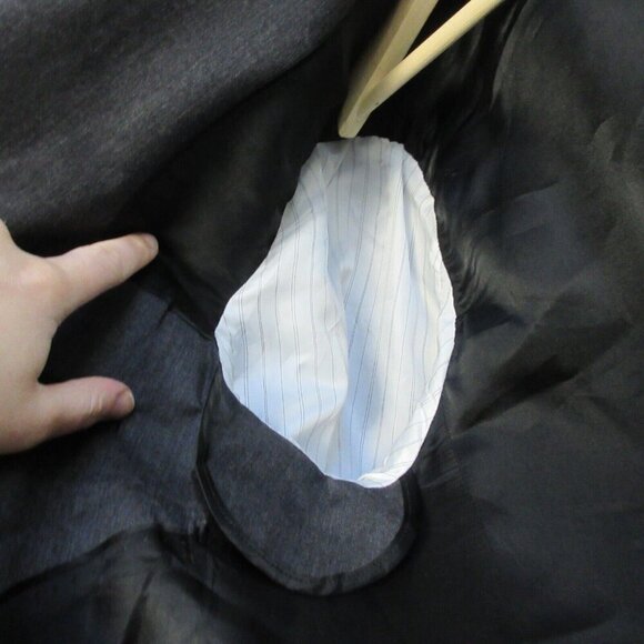 Banana Republic 100% Wool Tailored Fit Blazer Men 42 Long Grey Sport Coat 694 - Picture 8 of 16